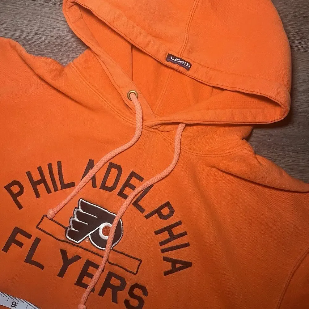 Philadelphia Flyers 2000’s Hockey Orange Hoodie Size XL - Picture 7 of 8